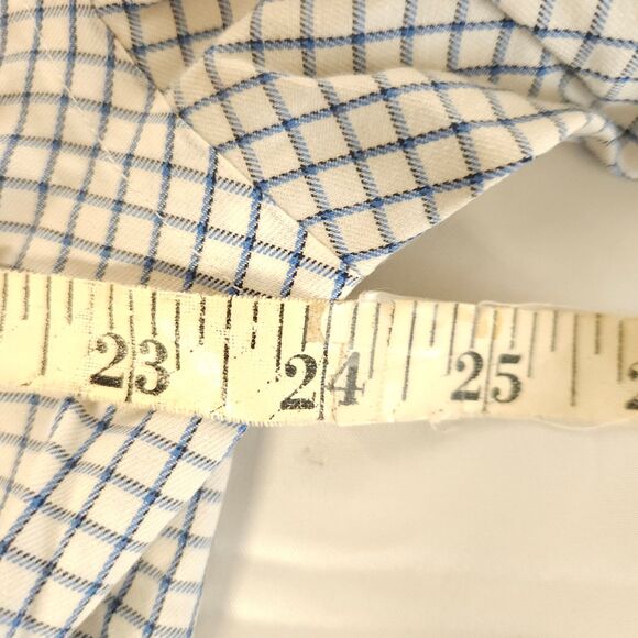 Jos A Bank 1905 Mens 17-34 Non Iron Tailored Fit Plaid Button Down Dress Shirt - Picture 4 of 6